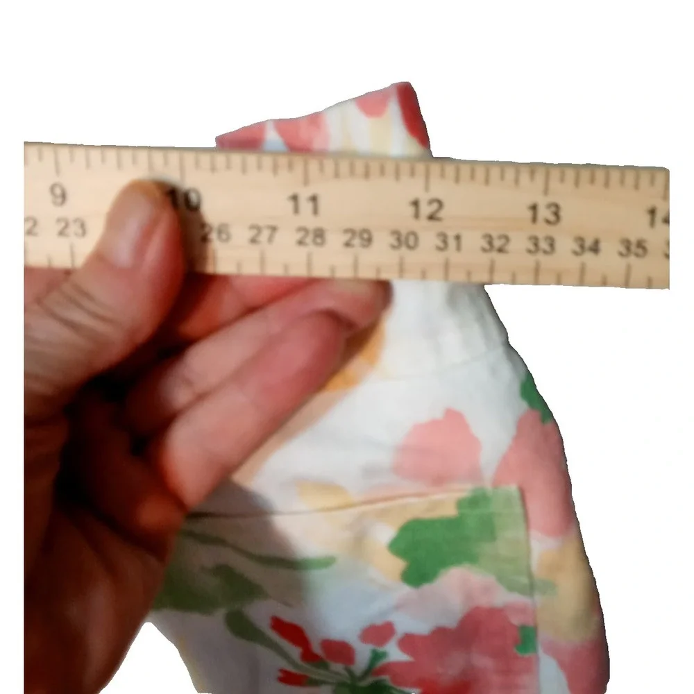 J. McLaughlin Floral Print Jeans Women's Size 4 Stretch Slim (24" x28") - Picture 7 of 8